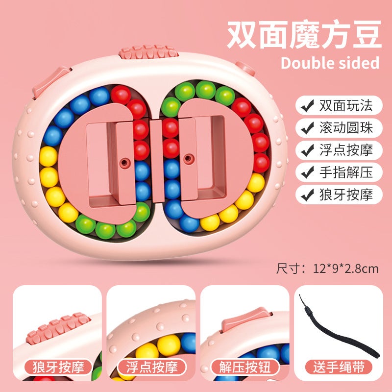 Cans Rotating Magic Beans Fingertips Variables Rubik'S Cube Coca Cans Ball Finger Gyroscope Decompression Children'S Educational Toys - Image 1